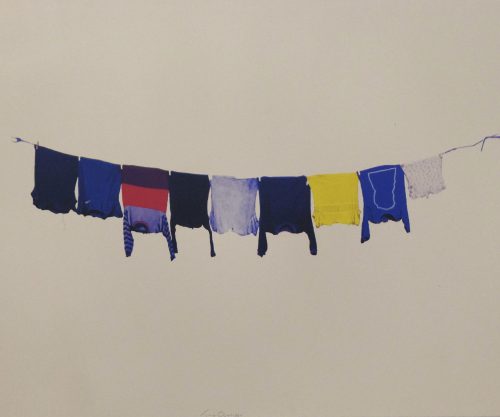 Swaratlhe, Hoek_The Outsider_Silkscreen Print on Fabriano Paper,2023